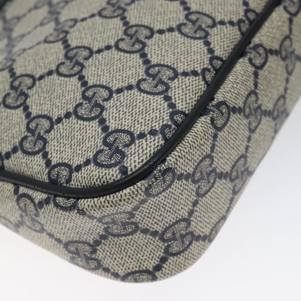 GUCCI GG Supreme Shoulder Bag PVC Navy Gold 97 02 068 Auth 117580 - Picture 15 of 16
